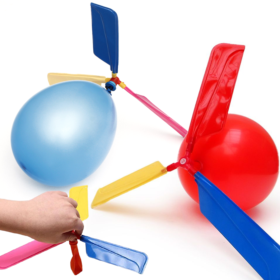 Party Games Entertainer - 3/6/9sets Balloon Propeller Helicopter Science Kit