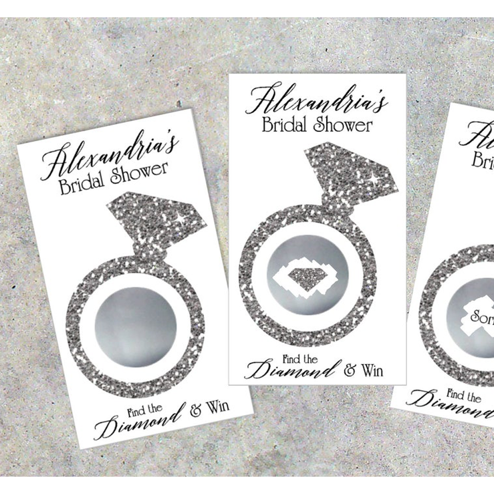 Party Games Bridal Shower - Bridal Shower Scratch Off Game Cards,