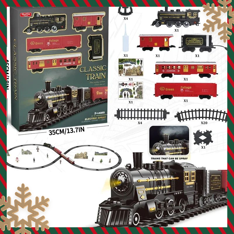 Party Games Steam - Kids Electric Steam Train Toy Rail