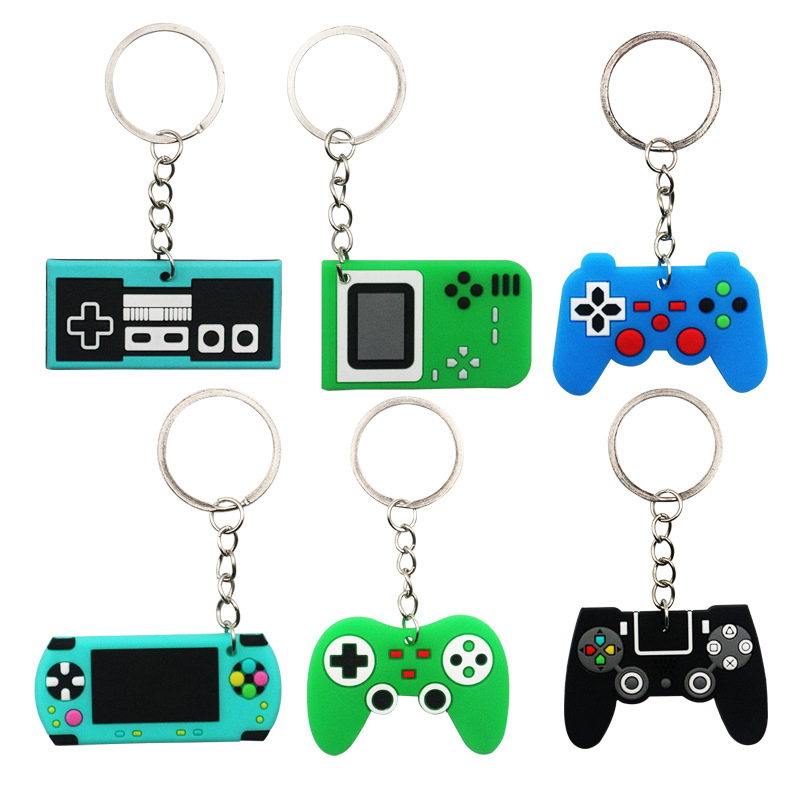 Party Games Console - 6/12PCS PVC Keychain Gamepad Game Console