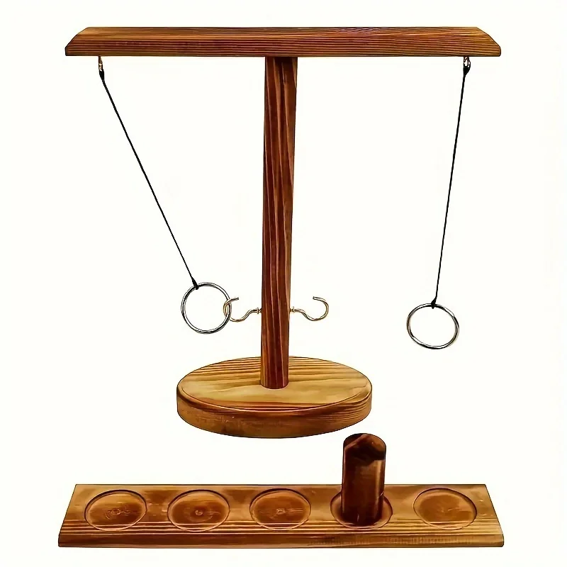 Party Games Console - Wooden Hook and Loop Ultimate Fighting
