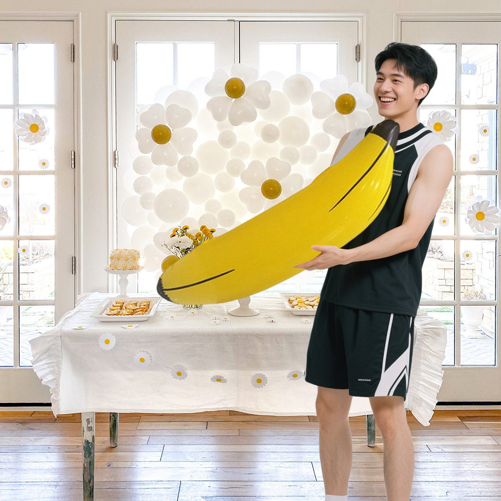 Party Games Bridal Shower - PVC Inflatable Banana Toy Seamless Ring