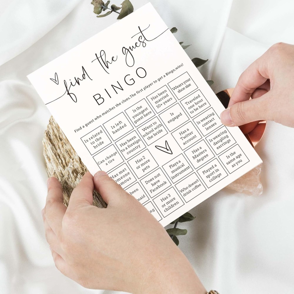 25Pcs Bridal Shower Bingo Find - огляд і ціна Party Games Bridal Shower