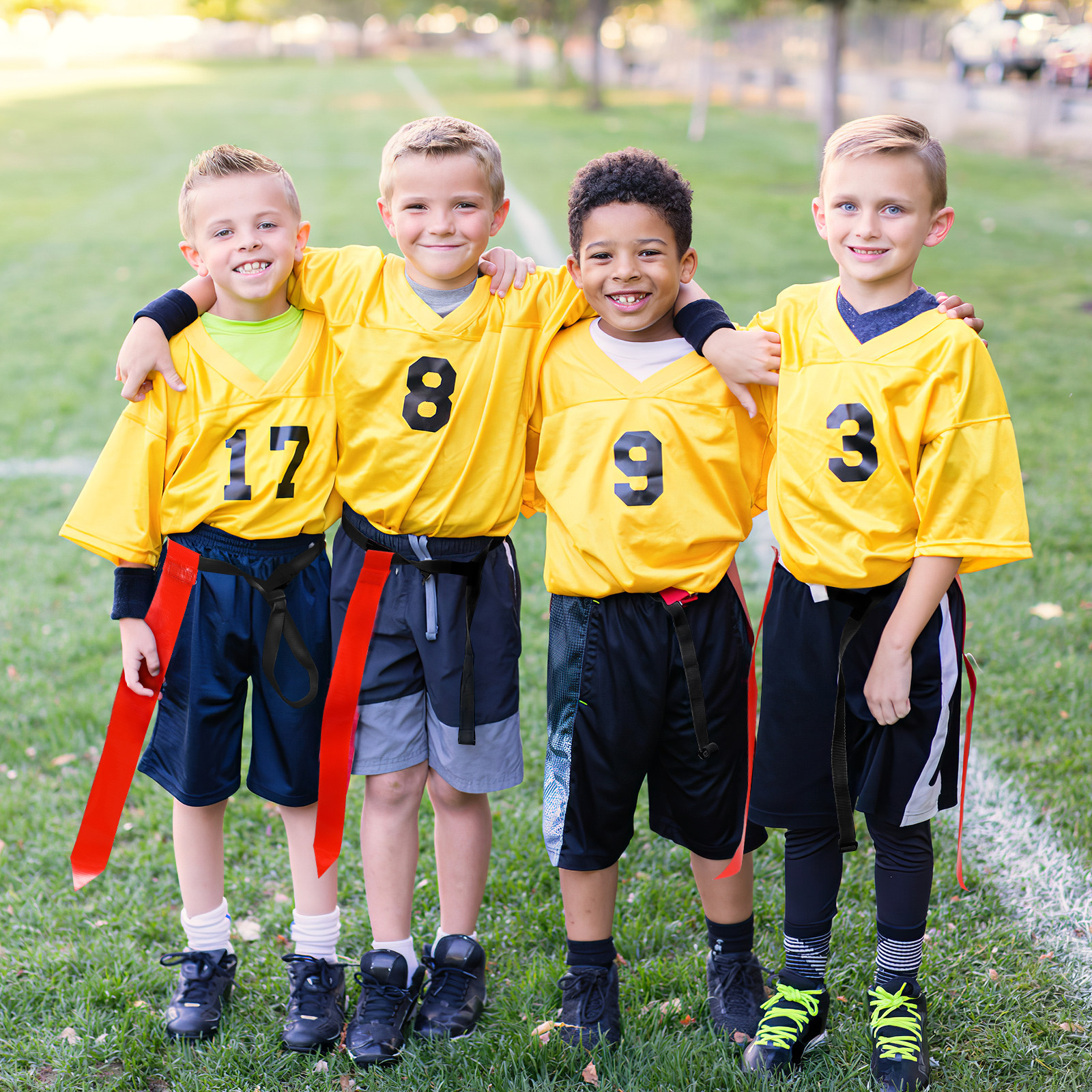 10Pcs Polyester Football Flag  - огляд і ціна Capture Flag Set