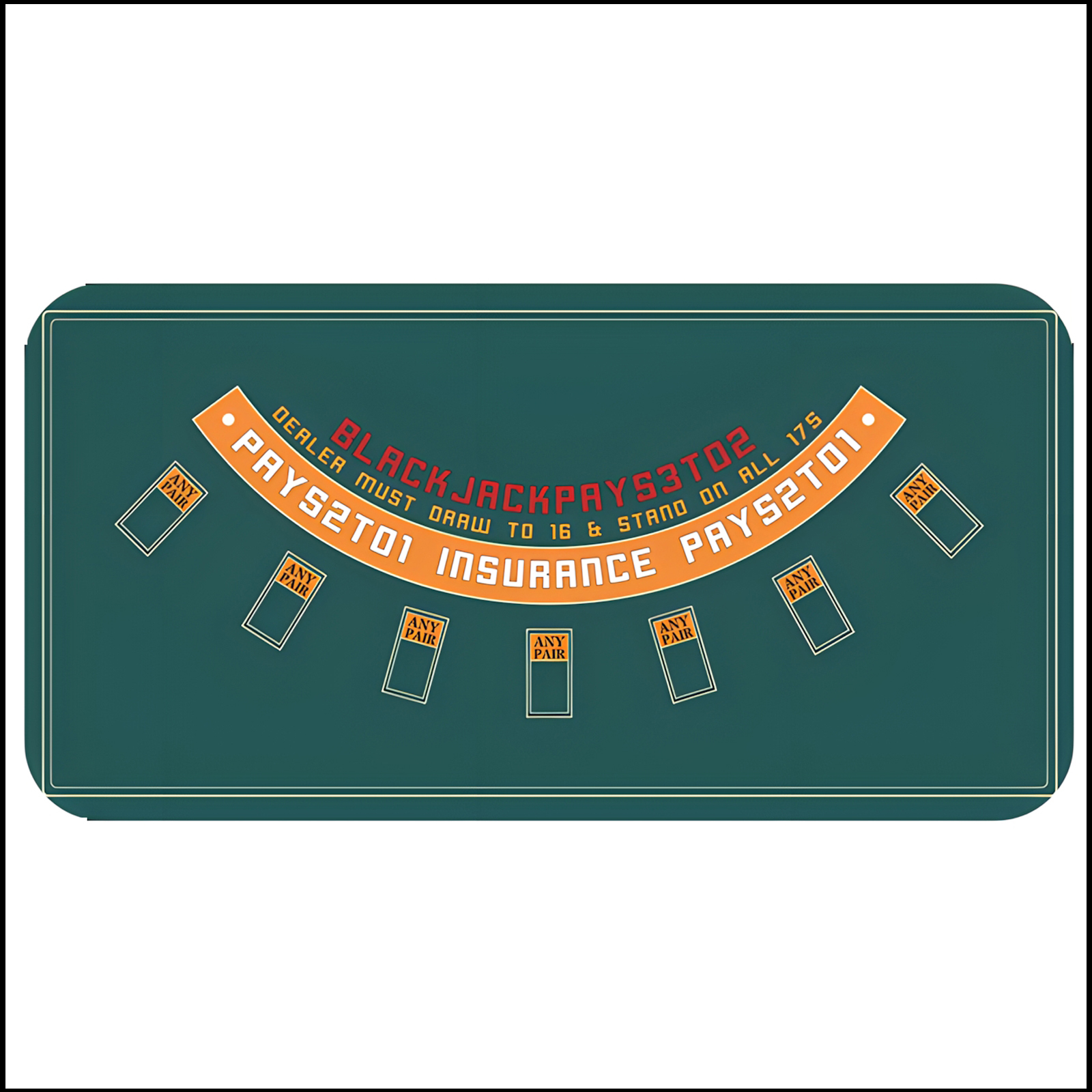 120 x60cm / 180 x90cm blackjac - огляд і ціна Party Games Entertainer