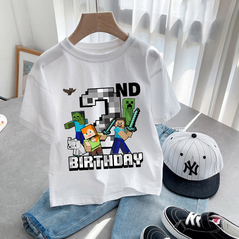 Hot Pixel Game T-shirt Birthda - огляд і ціна Party Games Minecraft