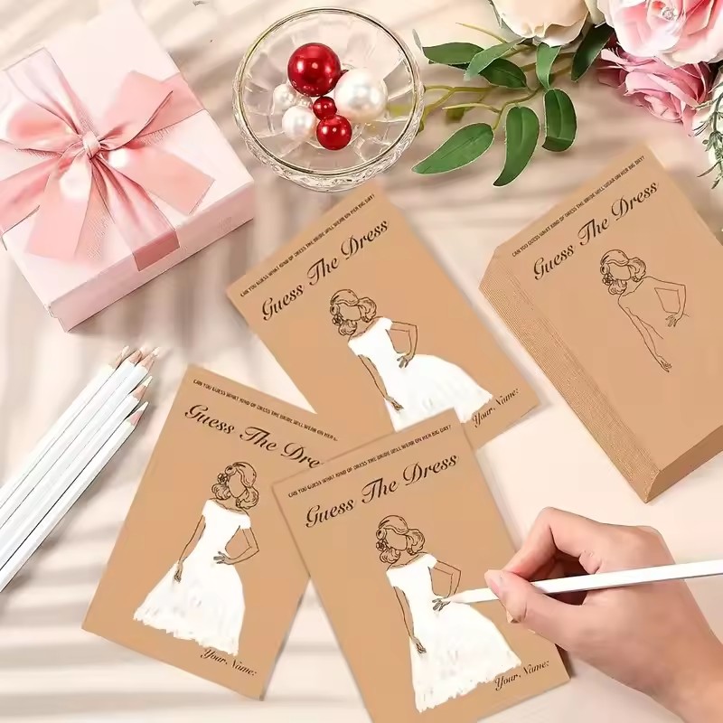 10/20Sets Guess Wedding Dress  - огляд і ціна Party Games Bridal Shower