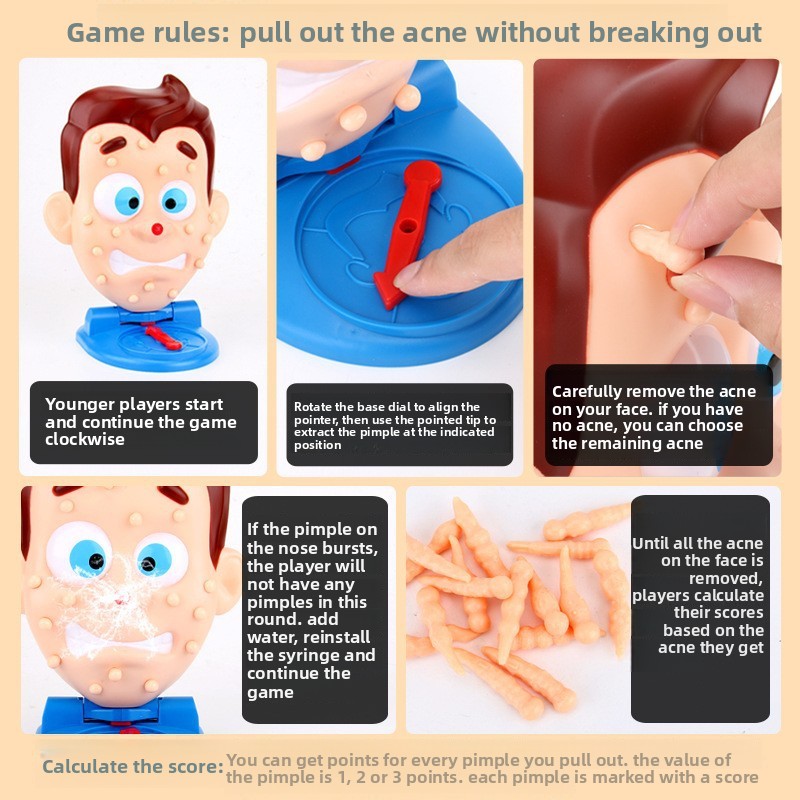Popping Pimples Toy, Water Spr - огляд і ціна Party Games Jogos
