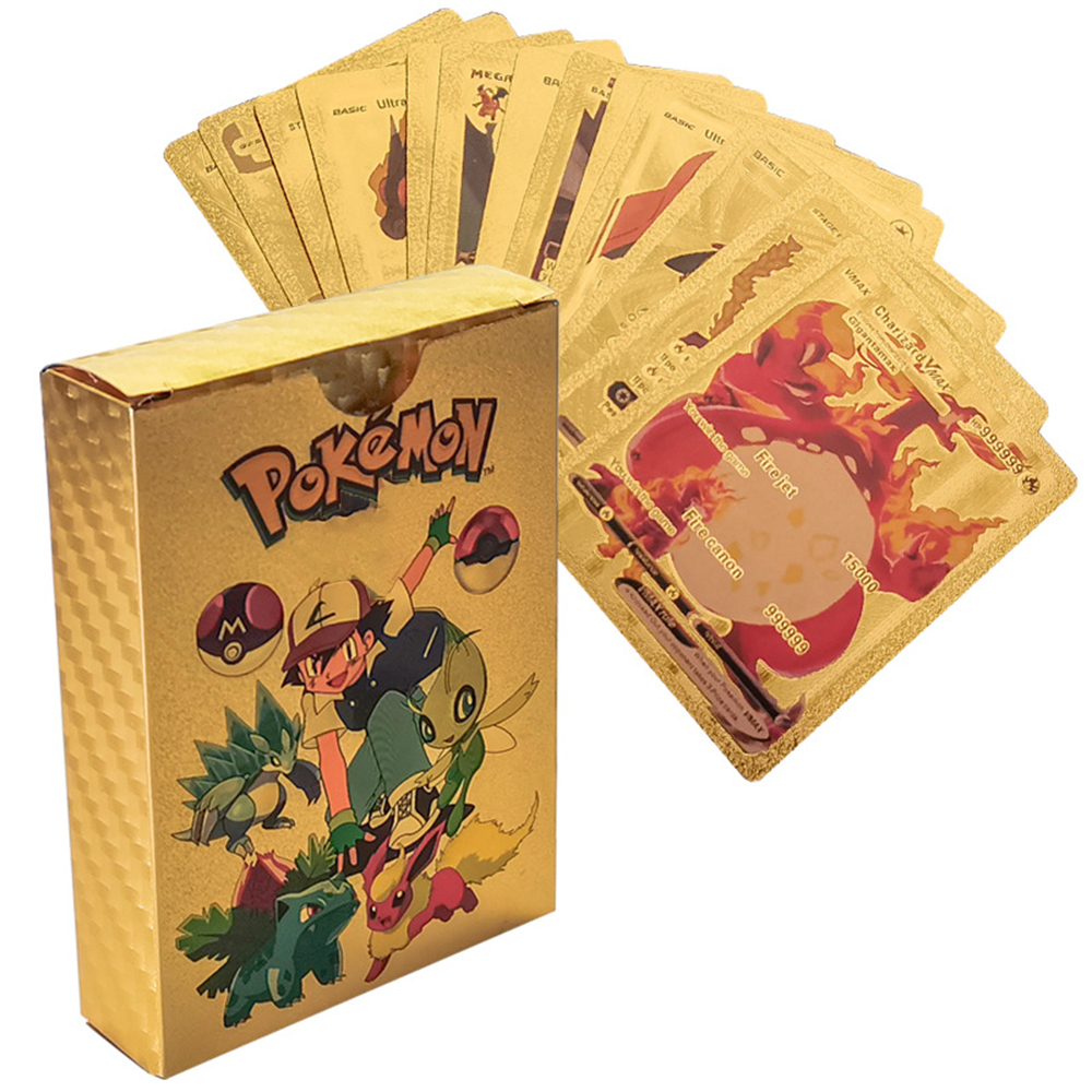 55PCS Pokemon Cards Vmax GX Go - огляд і ціна Party Games Box