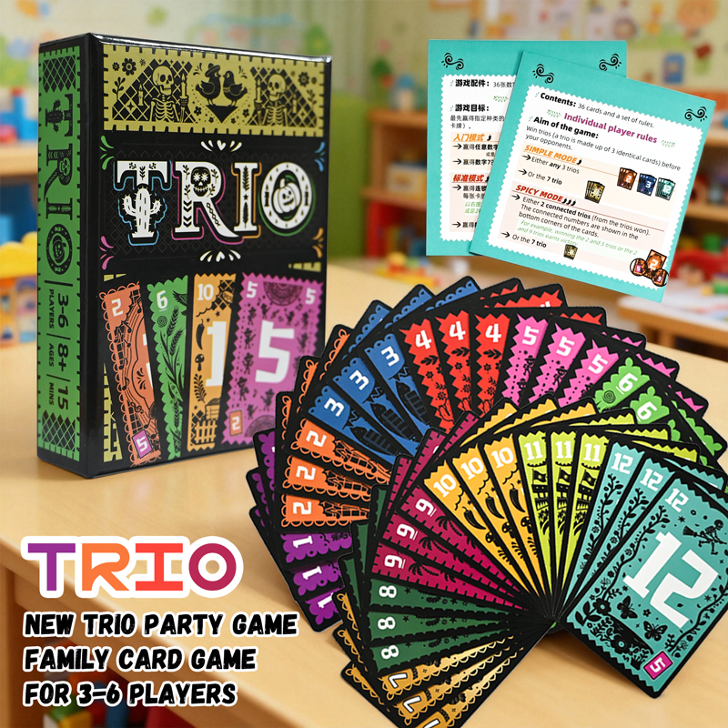 Strategic Card Board Game TRIO - огляд і ціна Party Games Entertainer