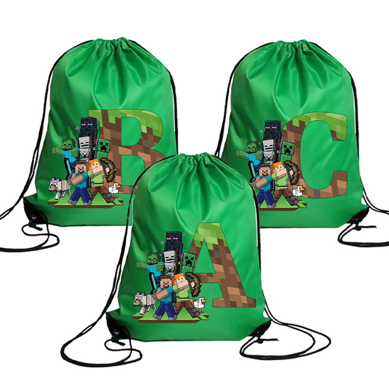 New Minecrafted Drawstring Bag - огляд і ціна Party Games Minecraft