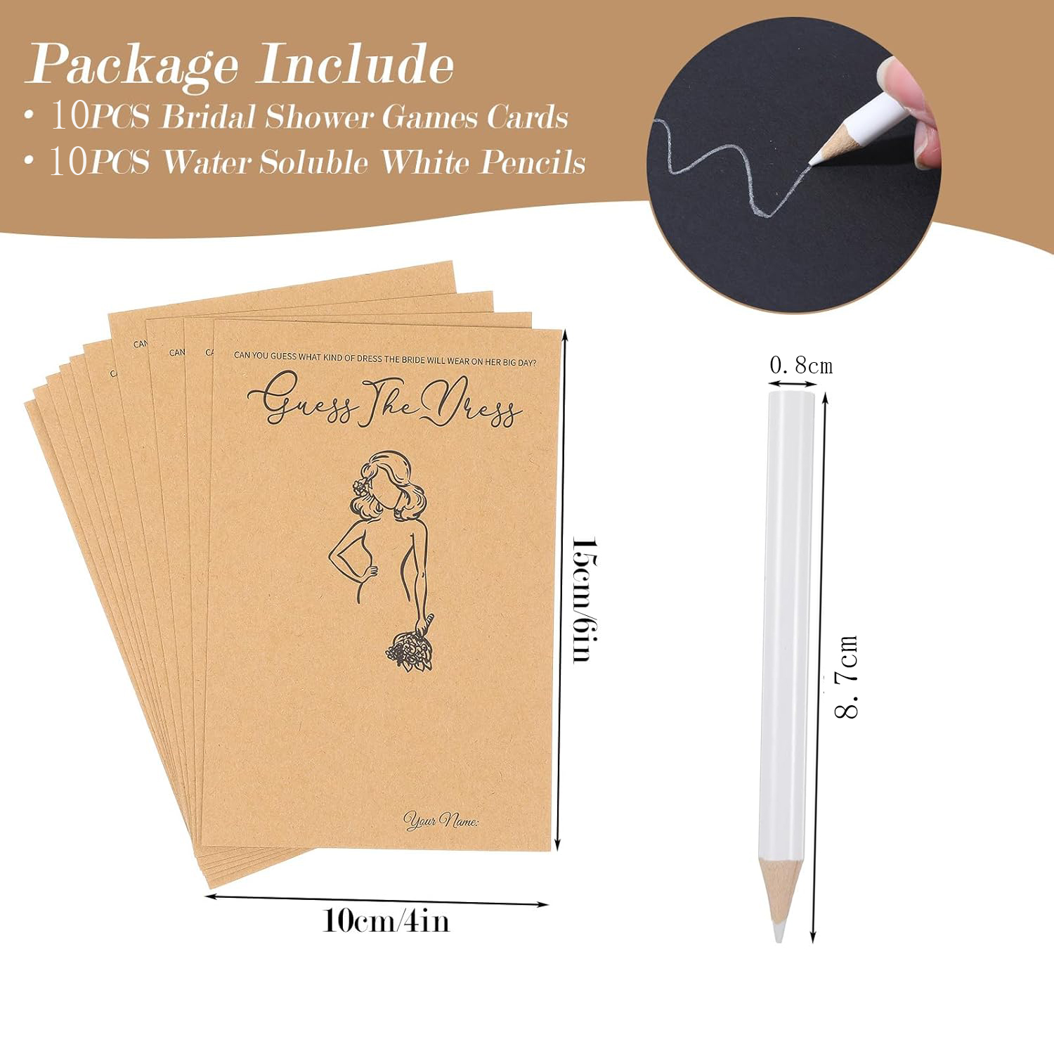 10 Sets Bridal Shower Game Kit - огляд і ціна Party Games Bridal Shower
