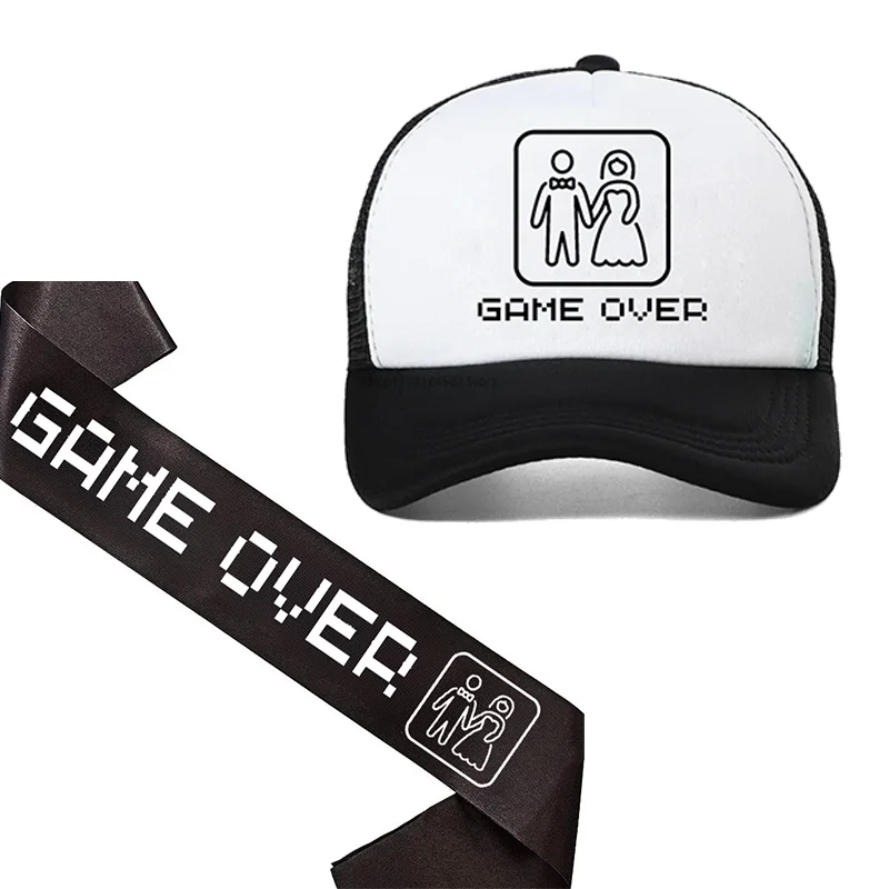 Groom To Be Sash Game Over Hat - огляд і ціна Party Games Bridal Shower