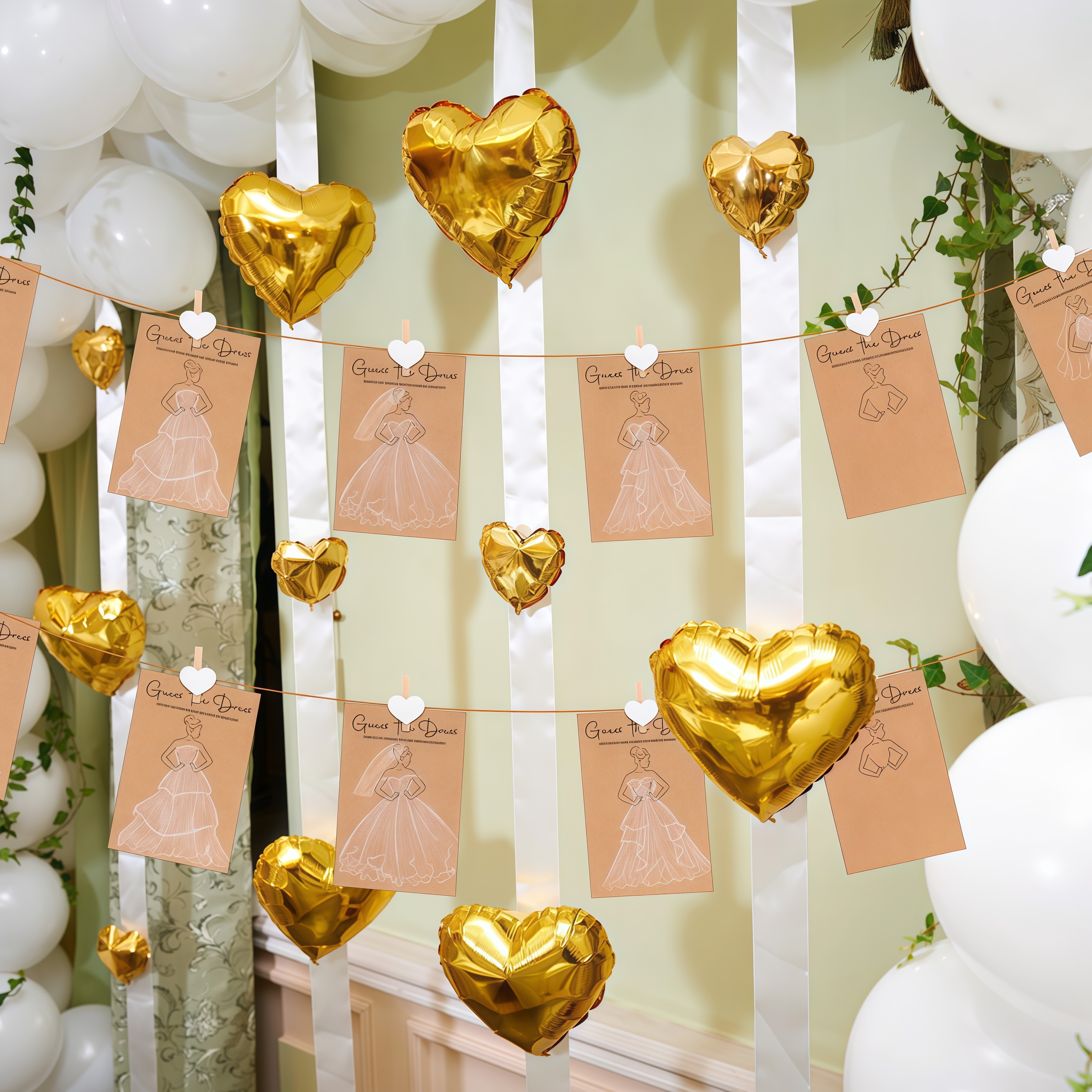 20PCS Guess The Dress Bridal S - огляд і ціна Party Games Bridal Shower