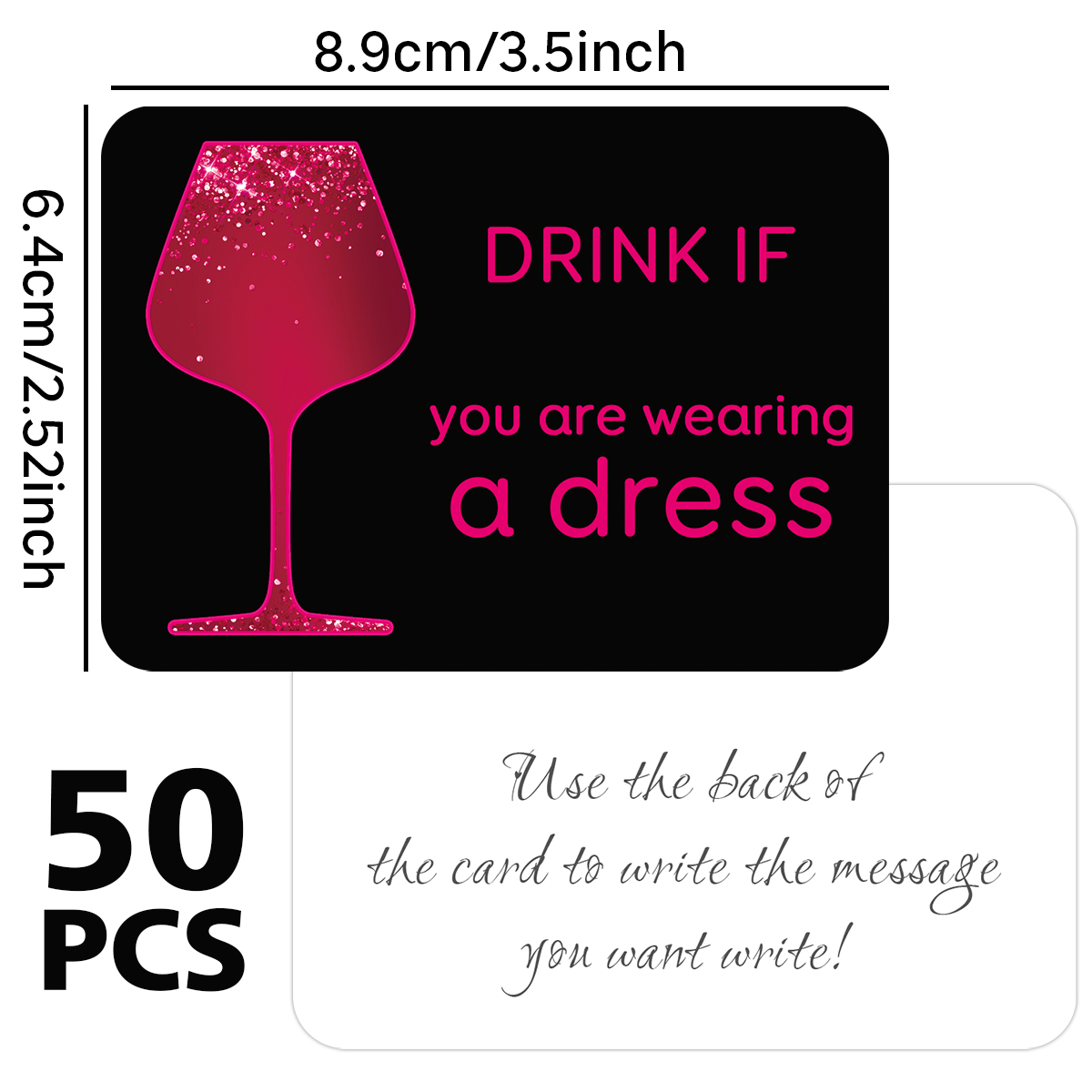 50pcs Bachelorette Party Drink - огляд і ціна Party Games Bridal Shower