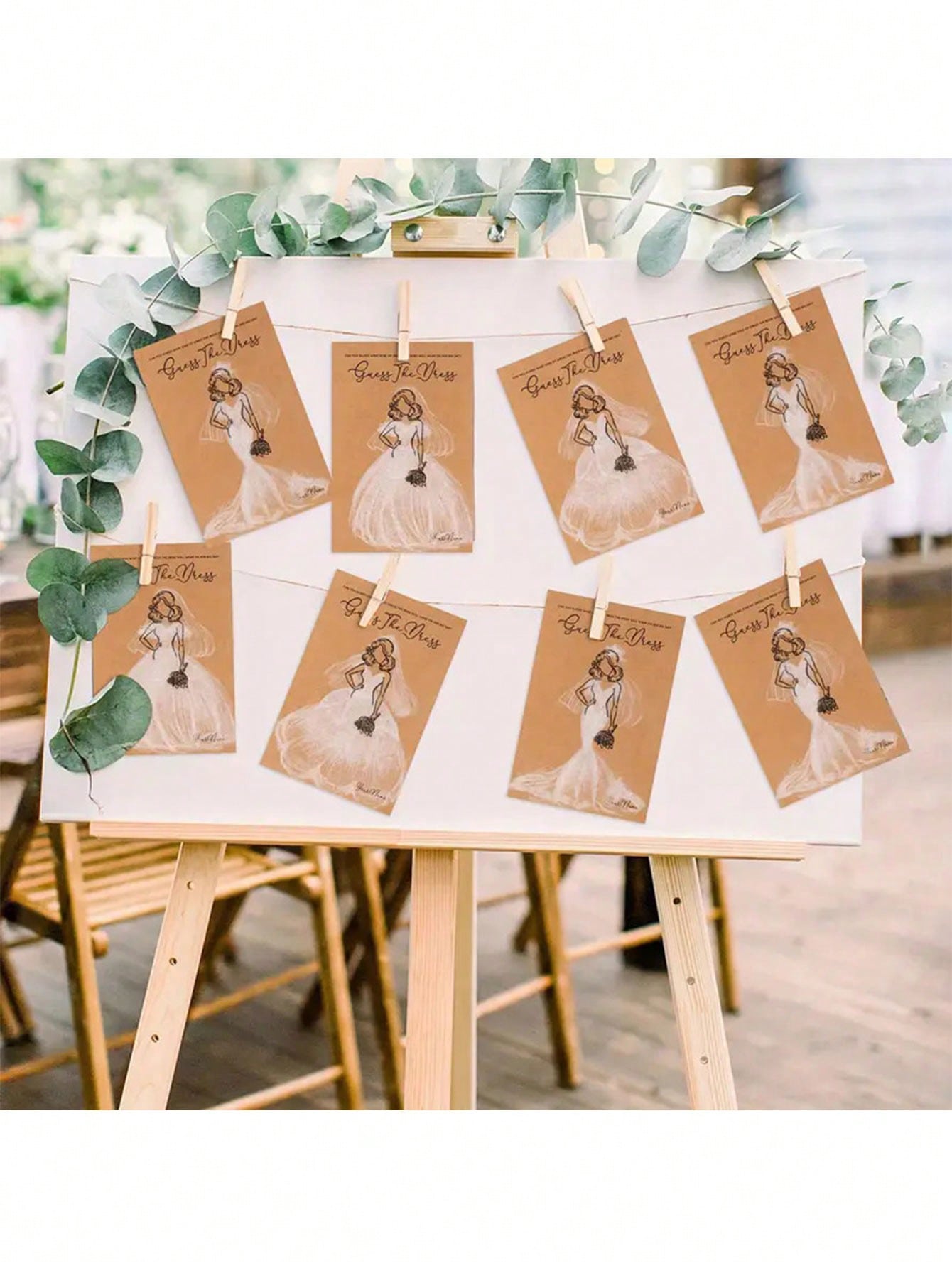 20/40pcs Dress Guessing Bridal - огляд і ціна Party Games Bridal Shower