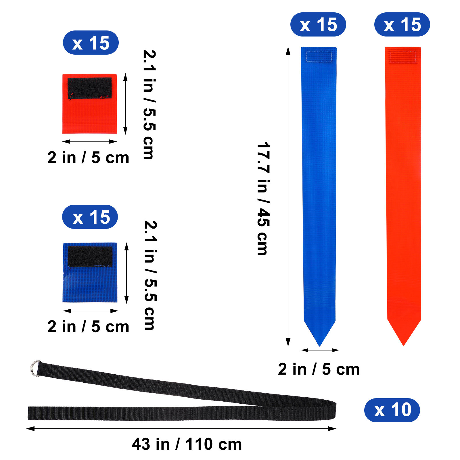 10Pcs Football Flag Set Adjust - огляд і ціна Capture Flag Set