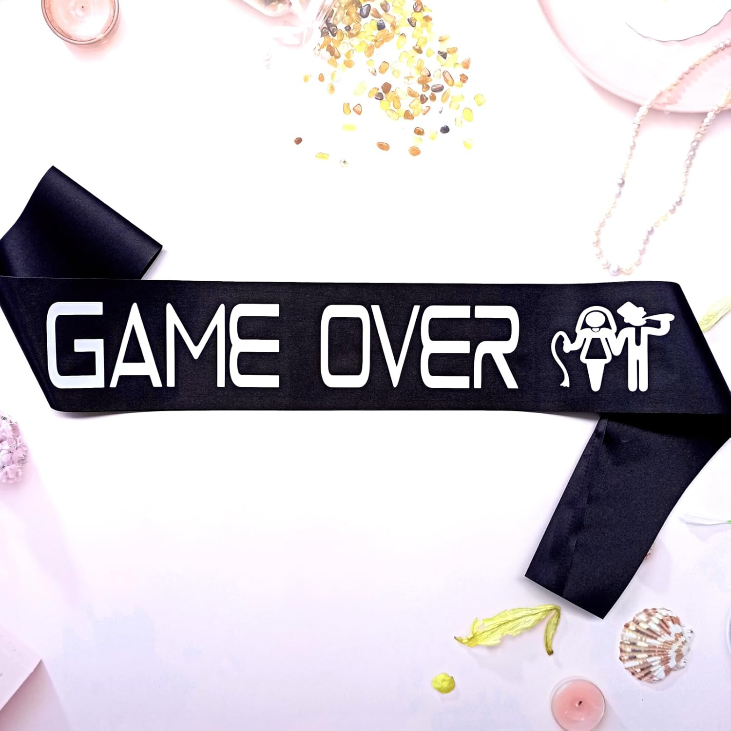 1pcs Game Over Groom To Be Gro - огляд і ціна Party Games Bridal Shower