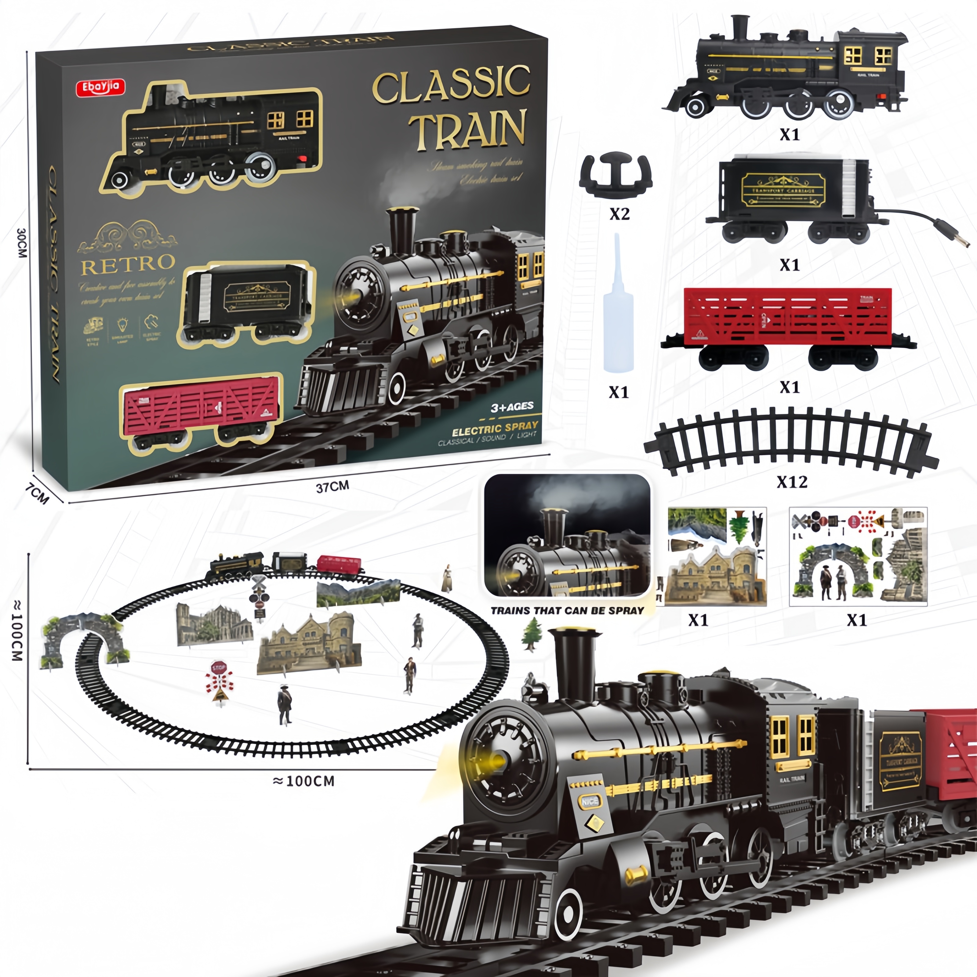 Kids Electric Steam Alloy Trai - огляд і ціна Party Games Steam