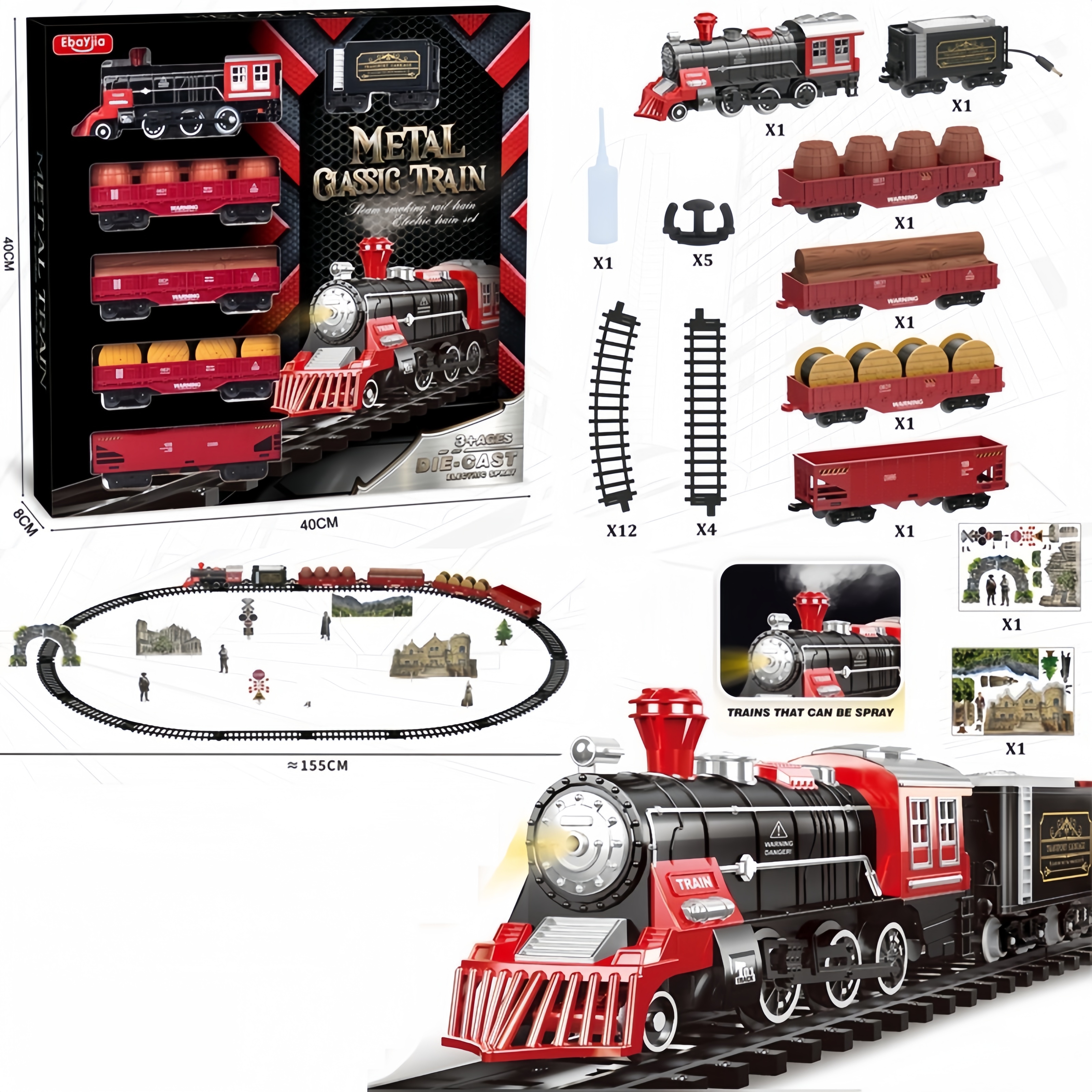 Kids Electric Steam Alloy Trai - огляд і ціна Party Games Steam