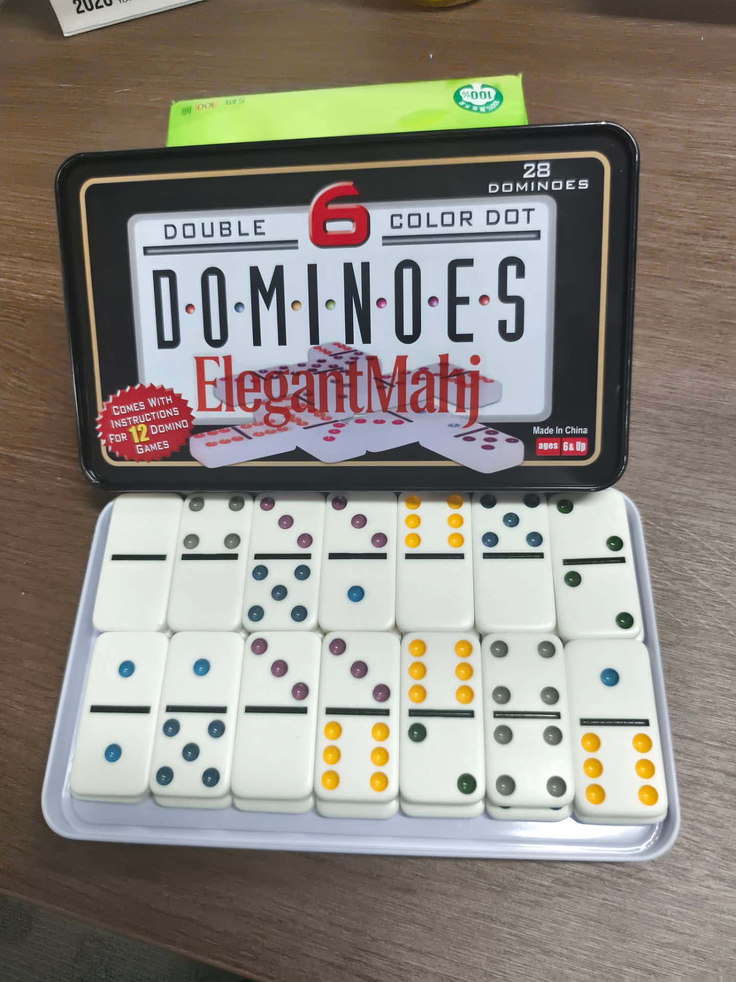 ElegantMahj Double Six Dominoe - огляд і ціна Party Games Box