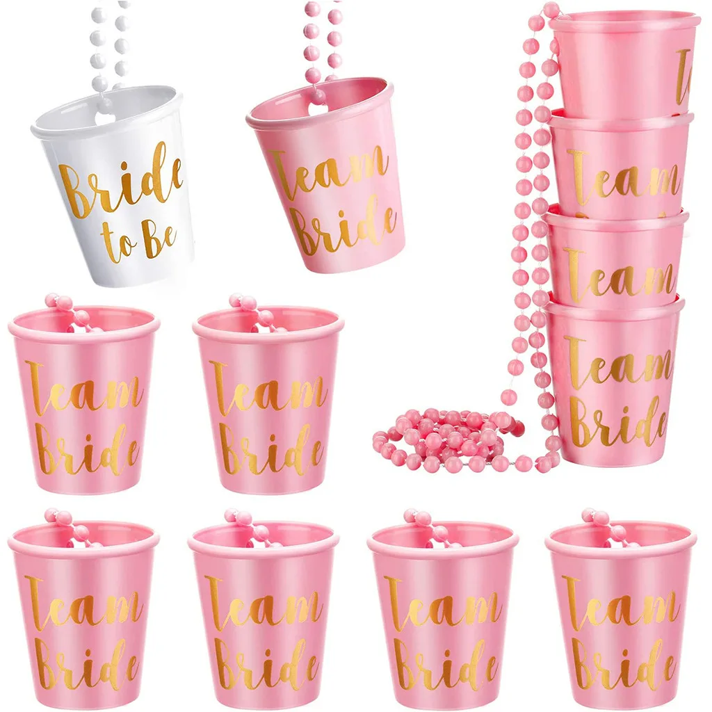 12pcs Team Bride Shot Glass Ne - огляд і ціна Party Games Bridal Shower