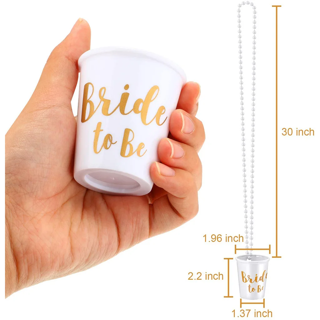 12pcs Team Bride Shot Glass Ne - огляд і ціна Party Games Bridal Shower