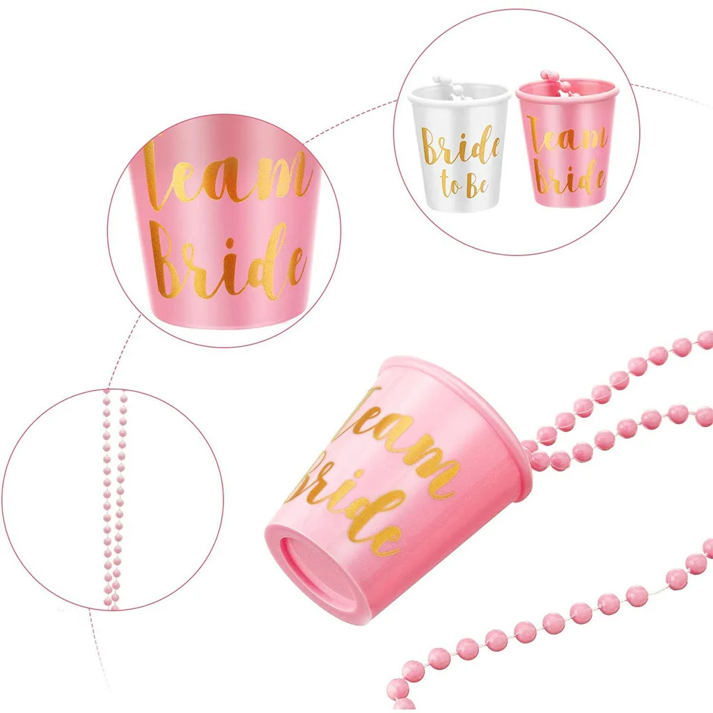 12pcs Team Bride Shot Glass Ne - огляд і ціна Party Games Bridal Shower