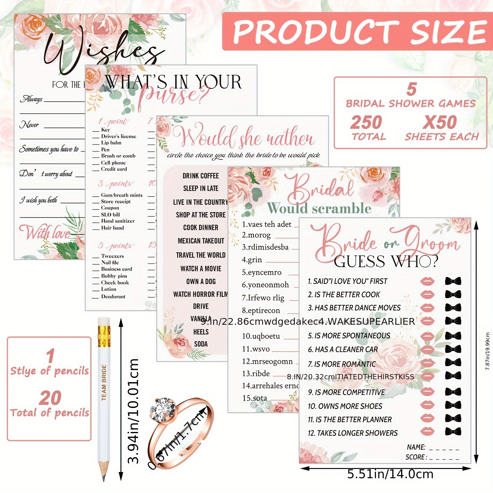 331pcs Party Pack Bridal Showe - огляд і ціна Party Games Bridal Shower
