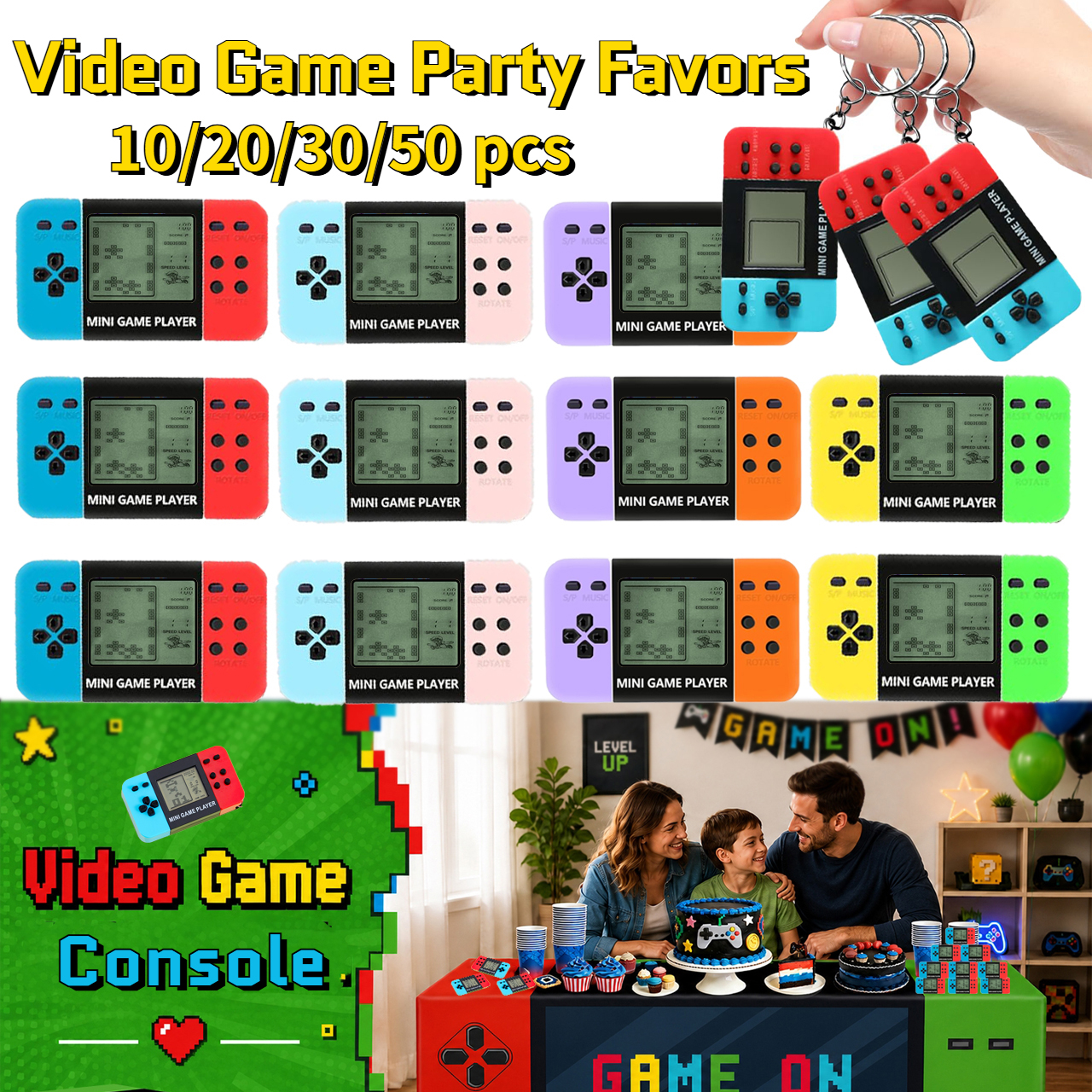 10-120pcs Kids Mini Handheld G - огляд і ціна Party Games Console